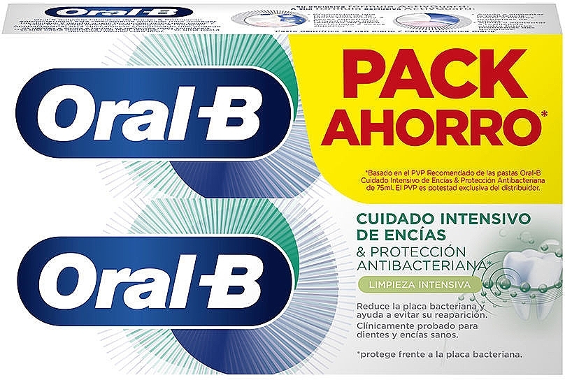 Set - Oral-B Gum Intensive Care & Bacteria Guard (toothpaste/2x75ml) — photo N1