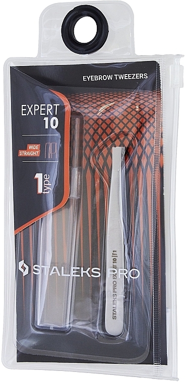 Eyebrow Tweezers, TE-10/1 - Staleks Pro Expert 10 Type 1 — photo N2