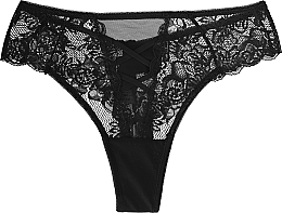 Fragrances, Perfumes, Cosmetics Women Lace Thong bdm550-007, black - Moraj