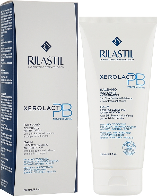 Repairing Lipid Face & Body Balm for Dry, Sensitive, Itching & Atopy-Prone Skin - Rilastil Xerolact PB Balm — photo N2