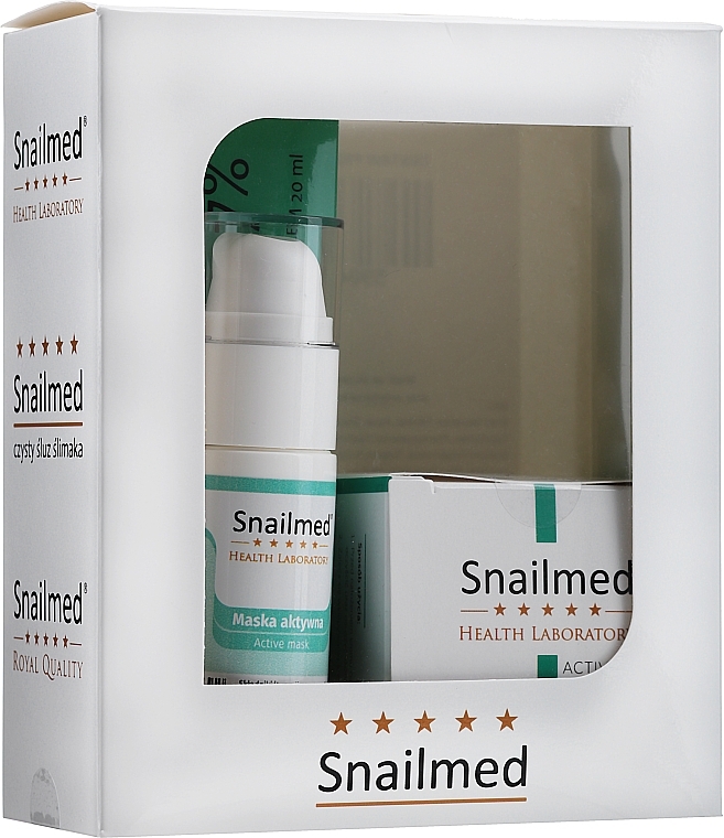 Anti-Acne Set #2 - Snailmed (f/mask/20ml + acne/cr/60ml + f/mask/30ml) — photo N1