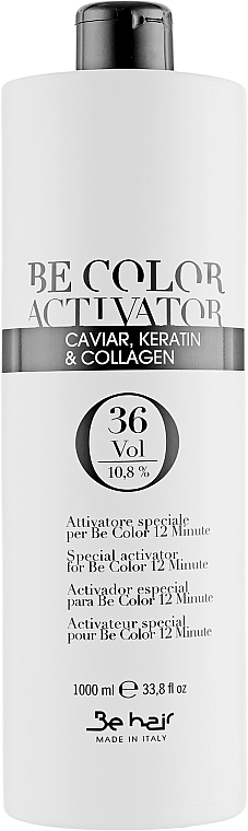 Oxidizer, 10.8% - Be Hair Be Color Activator with Caviar Keratin and Collagen — photo N1