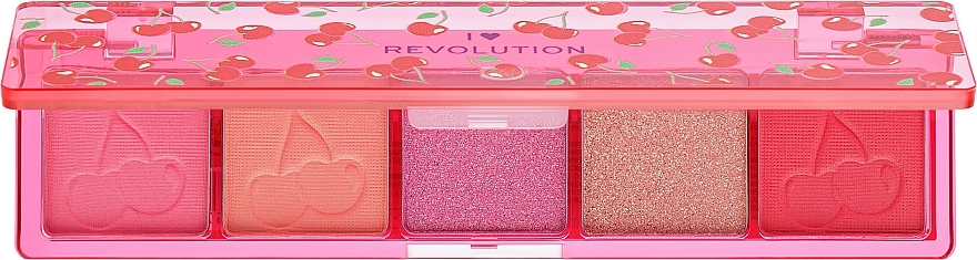 Eyeshadow Palette - I Heart Revolution Mini Match Palette Cherry Please — photo N1