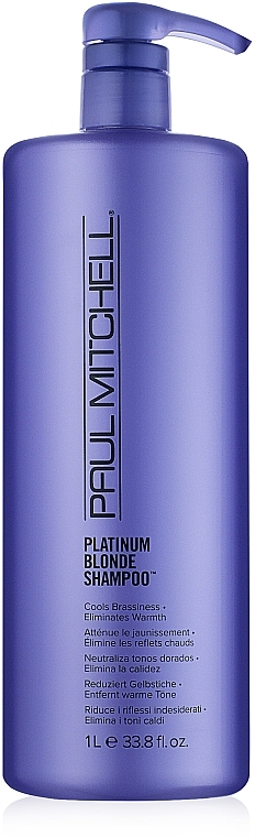 Shampoo for Blonde & Natural Light Hair - Paul Mitchell Blonde Platinum Blonde Shampoo — photo N1