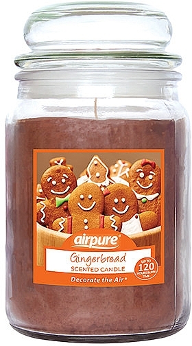 Gingerbread Scented Candle - Airpure Jar Scented Candle Gingerbread — photo N1