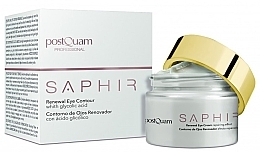 Fragrances, Perfumes, Cosmetics Eye Contour Cream with Glycolic Acid - PostQuam Saphir Renewal Eye Contour