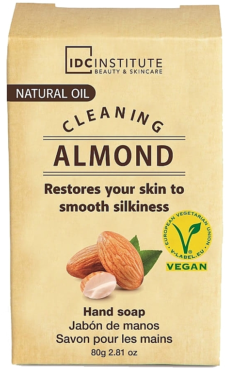 Hand Soap with Natural Oils 'Almond Oil' - IDC Institute Natural Oil Cleansing Hand Soap — photo N1