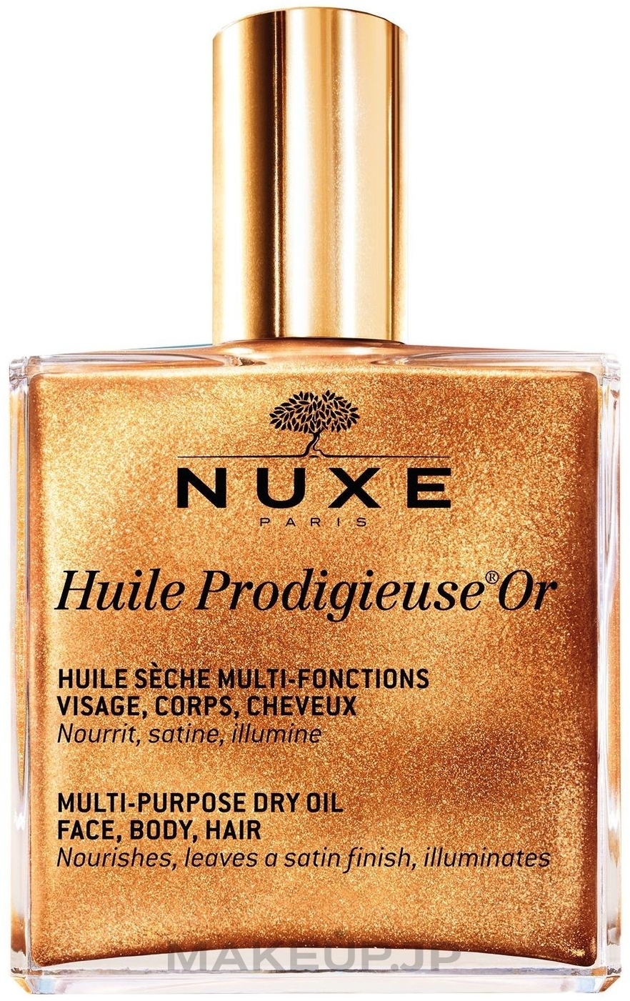 Prescious Dry Oil Golden Shimmer - Nuxe Huile Prodigieuse Multi-Purpose Care Multi-Usage Dry Oil Golden Shimmer — photo 50 ml