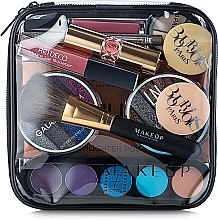 Fragrances, Perfumes, Cosmetics Clear Makeup Bag "Visible Bag" 17x17x6 cm - MAKEUP