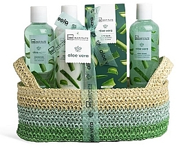 Fragrances, Perfumes, Cosmetics Set - IDC Institute Aloe Vera Set (sh/gel/150ml + b/lot/50ml + bath/salt/250g + b/foam/150ml)