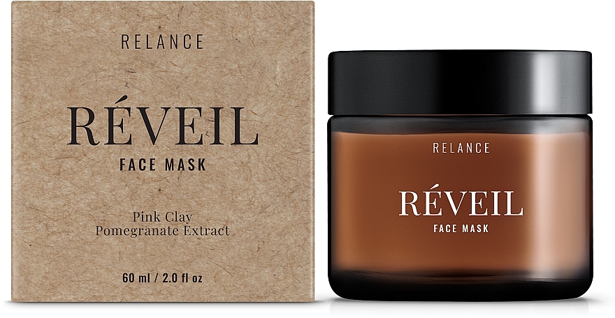 Pink Clay & Pomegranate Renewing Face Mask - Relance Pink Clay + Pomegranate Extract Face Mask 60 ml — photo N6
