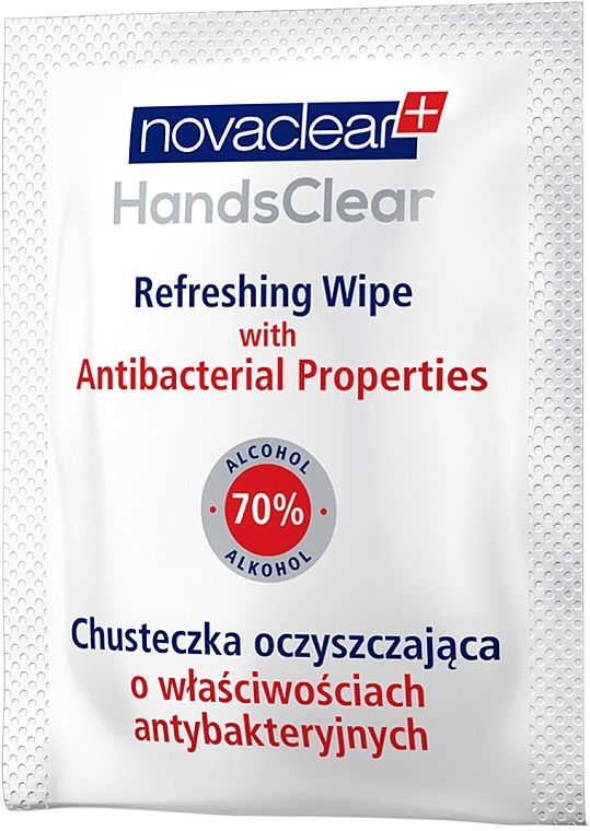 Antibacterial Cleansing Wipes - Novaclear Hands Clear Refreshing Wipe With Antibacterial Properties — photo N3
