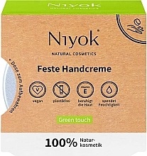 Fragrances, Perfumes, Cosmetics Solid Hand Cream 'Green Touch' - Niyok Solid Hand Cream Green Touch