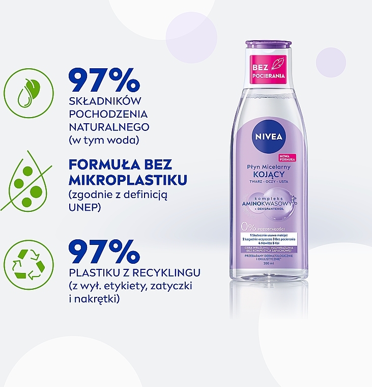 Micellar Water 3 in 1 for Sensitive Skin - NIVEA Micellar Cleansing Water — photo N4