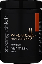 Fragrances, Perfumes, Cosmetics Strengthening Hair Mask - Mevelle Strong & Thick Intensive Hair Mask Biotin