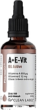 Vitamins A+E, drops - Pharmovit Clean Label A+E-Vit Oil Active — photo N1