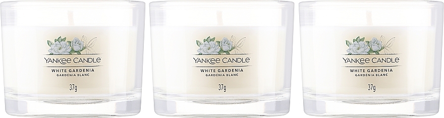 Scented Candle Set 'White Gardenia' - Yankee Candle White Gardenia — photo N2