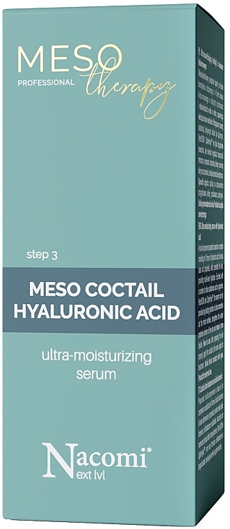 Ultra-Moisturizing Hyaluronic Acid Cocktail - Nacomi Meso Therapy Step 3 Coctail Hyaluronic Acid — photo N2