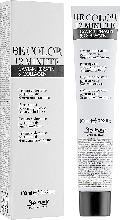 Permanent Ammonia-Free Hair Color - Be Hair Be Color Permanent Colouring Cream 12 Minute — photo N3