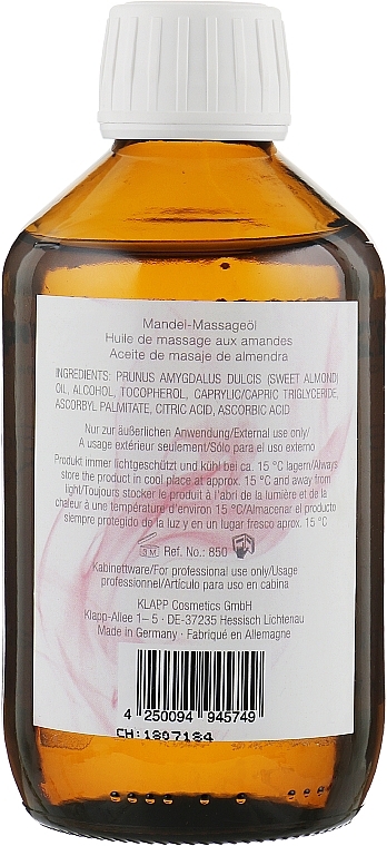Almond Massage Oil - Klapp Repagen Body Almond Massage Oil — photo N2
