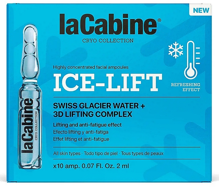 Cooling Lift Face Ampoules - La Cabine Ice-lift Ampoules — photo N4