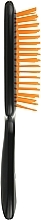 Hair Brush, black with orange teeth - Kodi Professional Soft Touch Hairbrush — photo N3