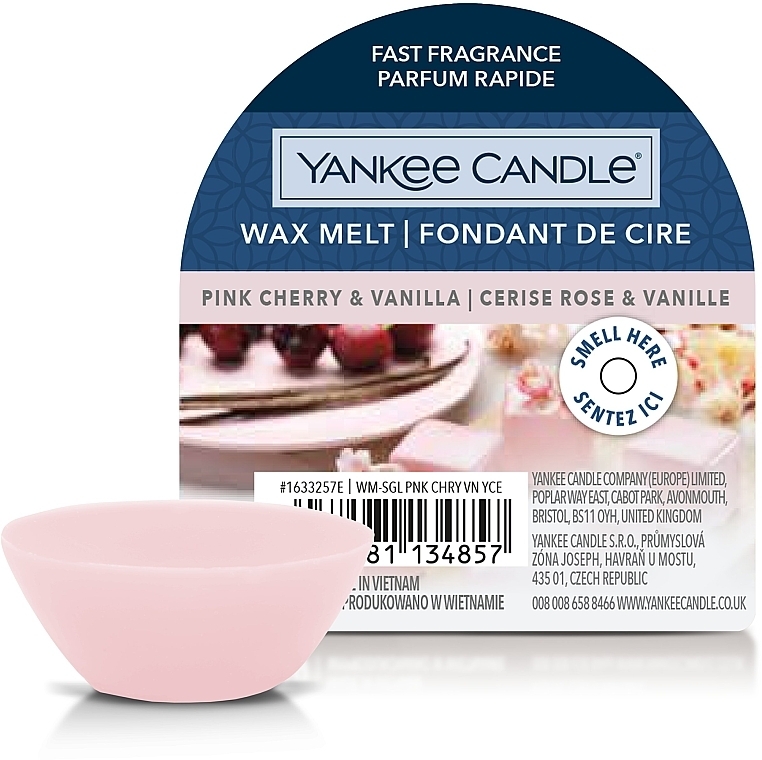 Scented Wax Melts - Yankee Candle Wax Melt Pink Cherry & Vanilla — photo N1