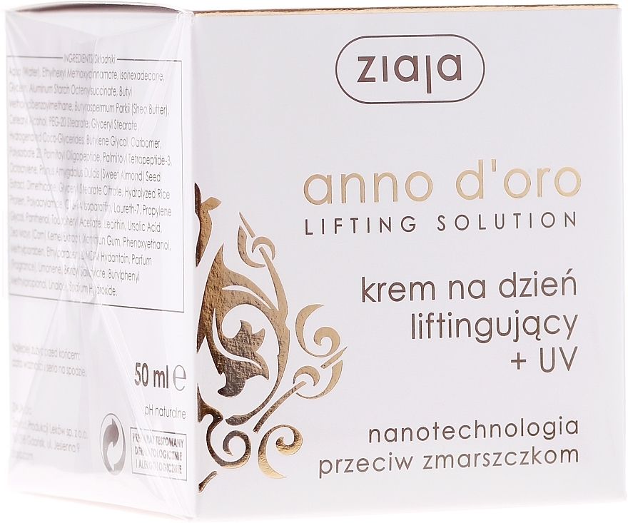 Day Face Cream 40+ "Lifting" - Ziaja Anno d’Oro — photo N2