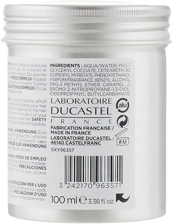 Hair Styling Wax - Laboratoire Ducastel Subtil XY Men Styling Wax — photo N2