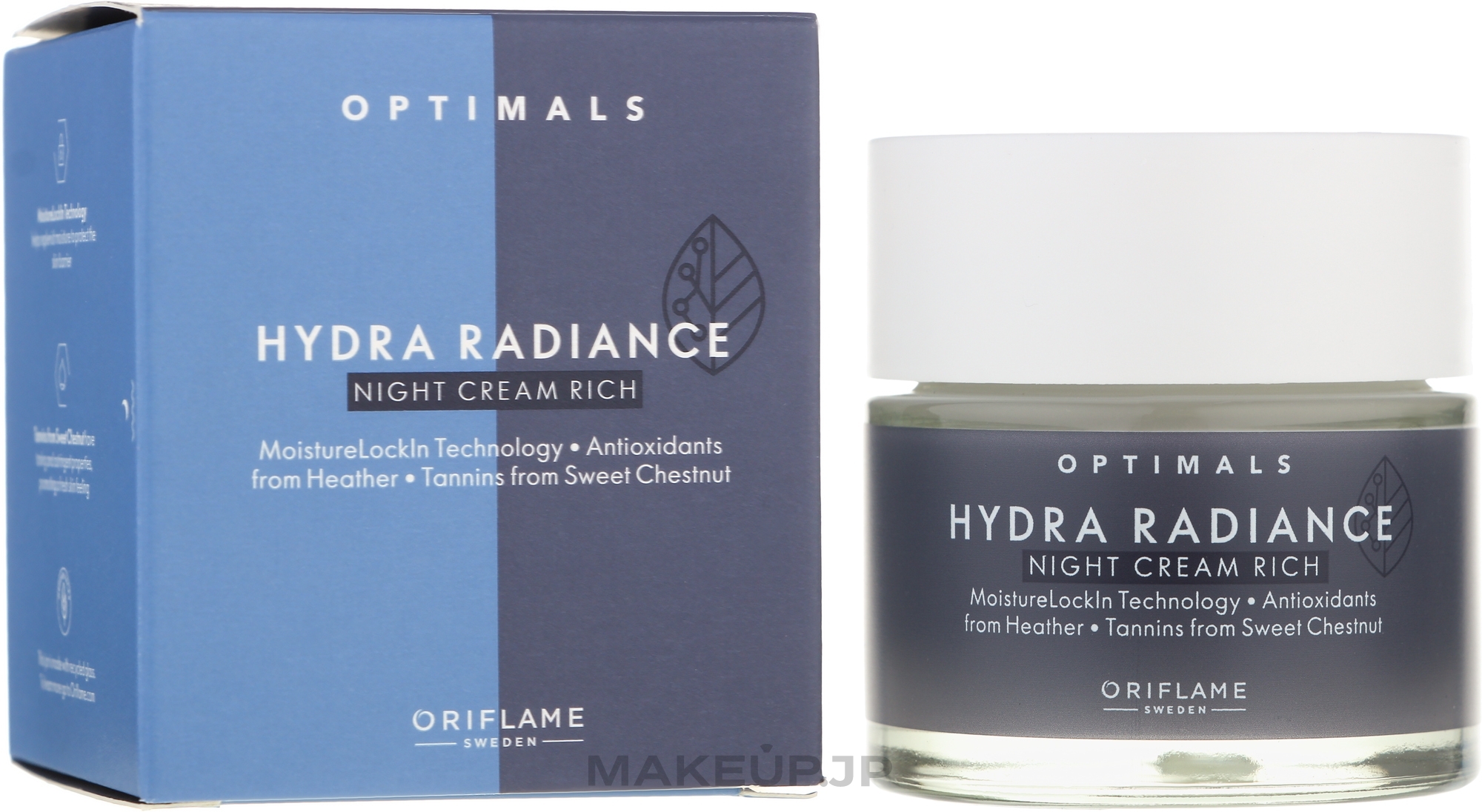 Moisturizing Night Cream for Dry Skin - Oriflame Optimals Hydra Radiance — photo 50 ml