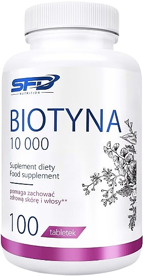 Biotin Dietary Supplement - SFD Nutrition Biotyna 10000 — photo N1