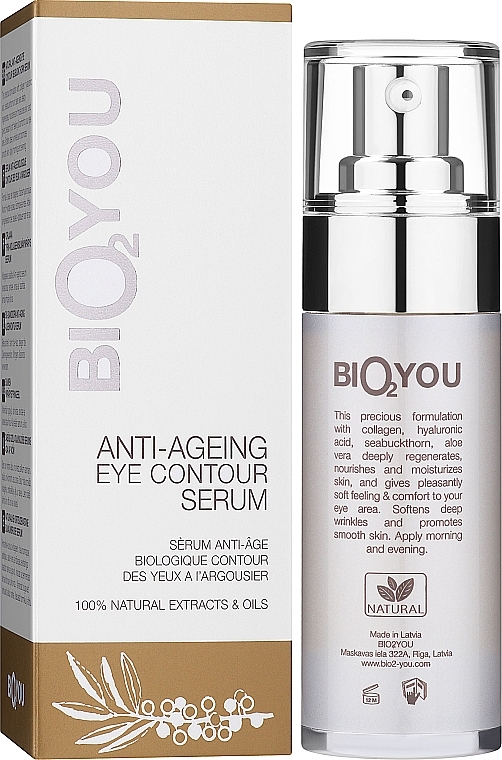 Anti-Aging Eye Serum - Bio2You Natural Anti-Ageing Eye Contour Serum — photo N2