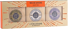 Fragrances, Perfumes, Cosmetics Set - L'Occitane Shea Butter Karite Soap Trio (soap/100g + soap/100g + soap/100g)