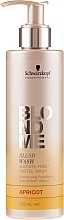 Fragrances, Perfumes, Cosmetics Sulfate-Free Moisturizing Shampoo "Apricot" - Schwarzkopf Professional Blond Me Blush Wash Apricot