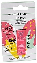 Fragrances, Perfumes, Cosmetics Lip Balm 'Ice Cream' - Beauty Made Easy Vegan Paper Tube Lip Balm Ice Cream