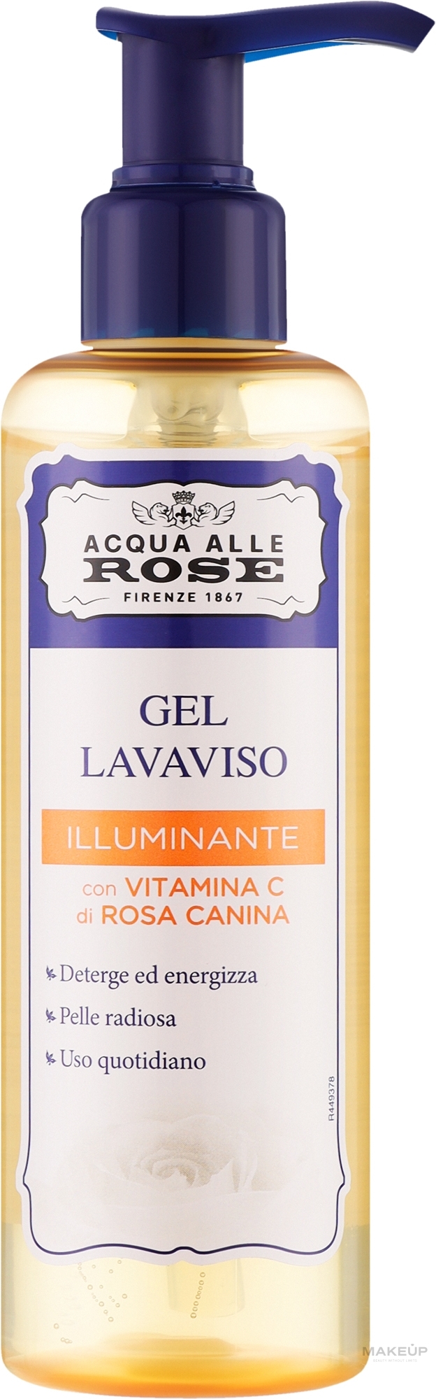 Brightening Face Cleansing Gel with Vitamin C - Roberts Acqua alle Rose Gel Lavaviso Illuminante con Vitamina C — photo 200 ml