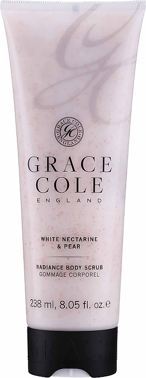 White Nectarine & Pear Body Scrub - Grace Cole Boutique White Nectarine & Pear Radiance Body Scrub — photo N1