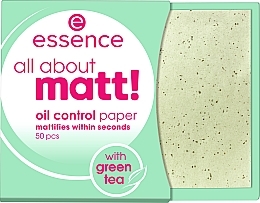 Fragrances, Perfumes, Cosmetics Face Blotting Wipes - Essence All About Matt! Oil Control Paper