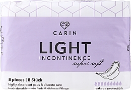 Urological Pads - Carin Light Incontinence Pads Super Soft — photo N1