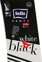 Fragrances, Perfumes, Cosmetics Sanitary Pads Panty Black & White, 40 pcs - Bella