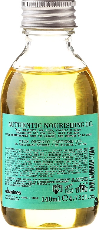 Nourishing Face, Hair & Body Oil - Davines Authentic — photo N1