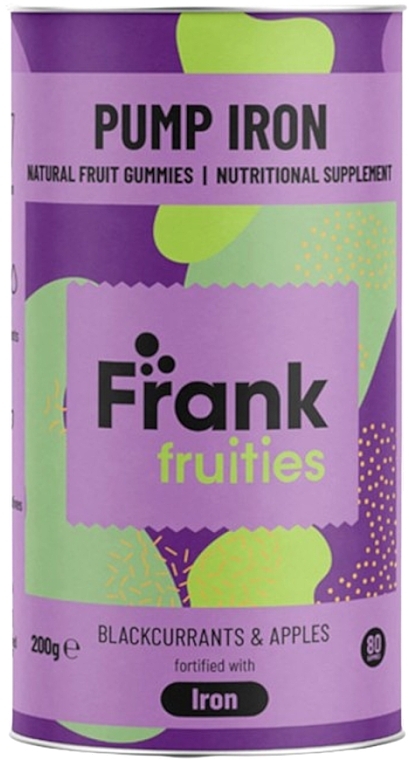 Iron Dietary Supplement - Frank Fruities Pump Iron Natural Fruit Gummies — photo N1