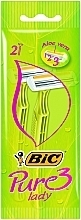 Women Razor "Pure 3 Lady", 2 pcs - Bic — photo N1