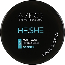 Fragrances, Perfumes, Cosmetics Matte Hair Wax - Seipuntozero He.She Matt Wax