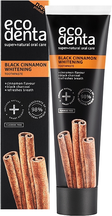 Whitening Black Toothpaste with Cinnamon - Ecodenta Expert Line — photo N1