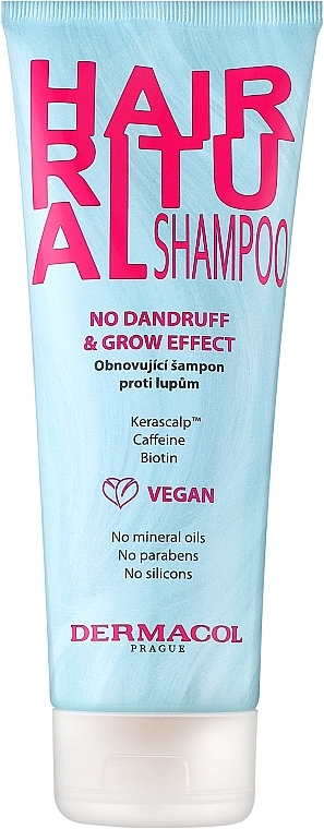 Anti-Dandruff Shampoo - Dermacol Hair Ritual No Dandruff & Grow Shampoo — photo N1