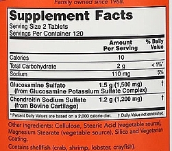 Joint & Ligament Dietary Supplement, tabletes - Now Foods Glucosamine & Chondroitin with MSM  — photo N15