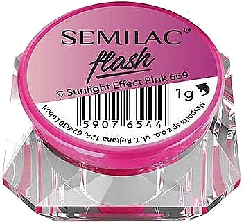 Nail Mirror Powder - Semilac Flash Sunlight Effect — photo N9