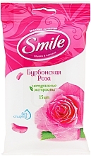 Wet Wipes "Bourbon Rose", 15 pcs - Smile Ukraine — photo N1