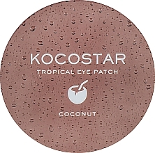 Hydrogel Eye Patches "Tropical Fruit. Coconut" - Kocostar Tropical Eye Patch Coconut — photo N5